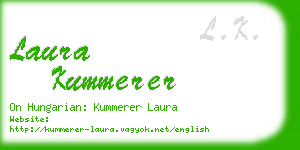 laura kummerer business card